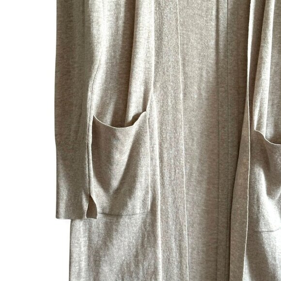 Brochu Walker Linen Blend Open Front Duster Cardigan,  Size XS - Picture 7 of 12